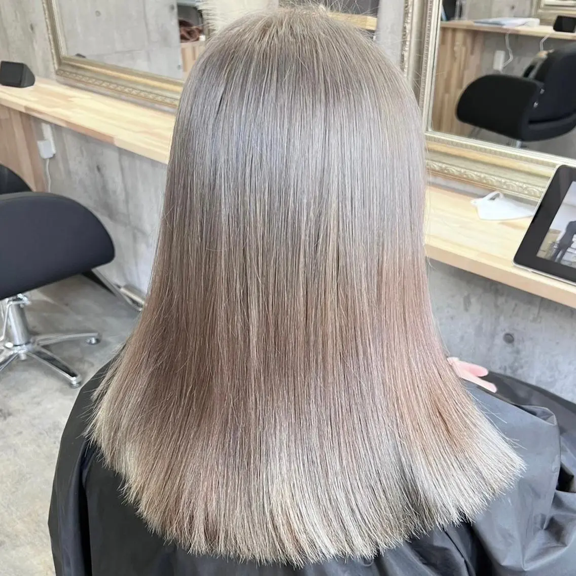 セミロング カラー カット ヘアカラー トリートメント Sunny side 大名 RIOのヘアスタイル