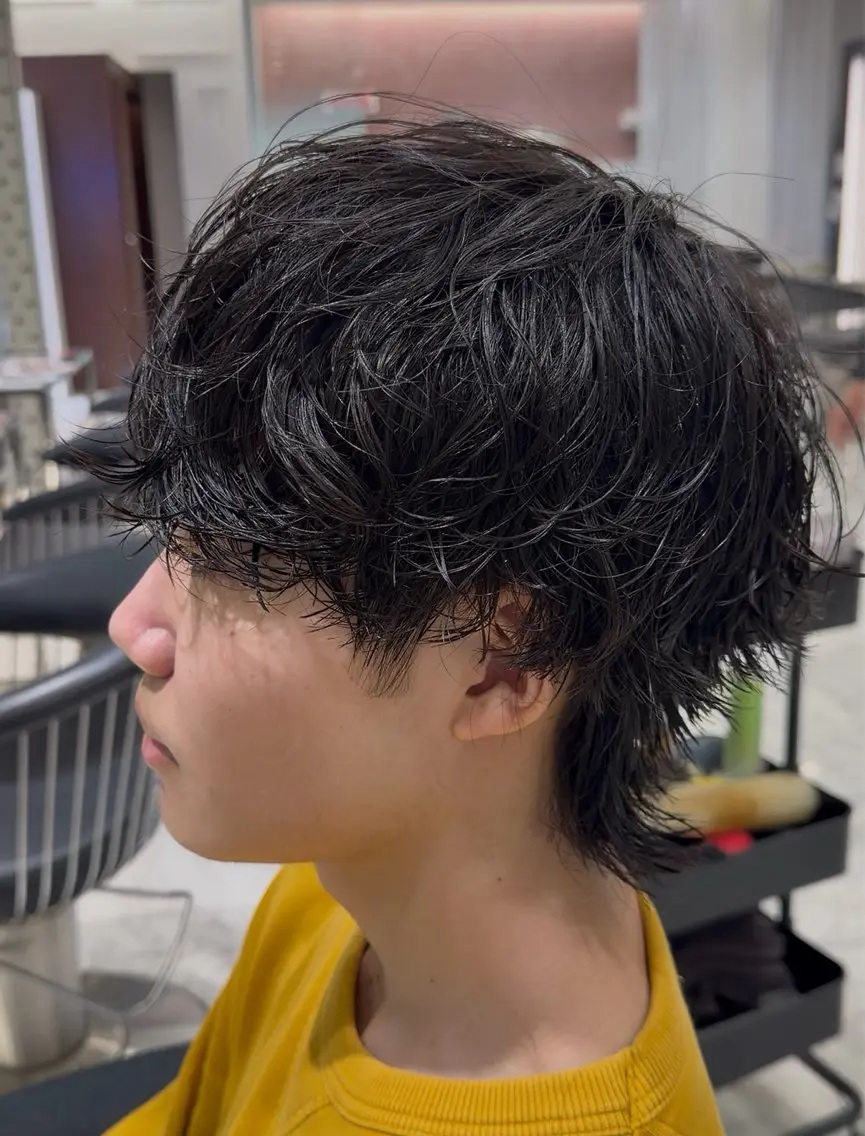 メンズ カット パーマ トリートメント 🎸メンズ特化🥁 メンズパーマrenのヘアスタイル