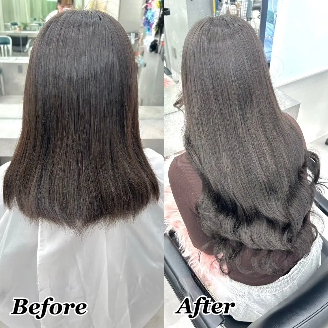 エクステ ヘアメ🎀ハイトーン 🩵エクステ🪄しほのヘアスタイル