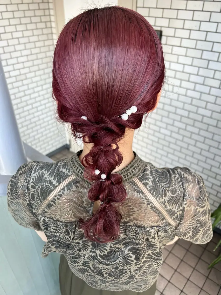 ヘアアレンジ ヘアセット 大人可愛いヘアメイク 💋🧚♀️しずかのヘアスタイル