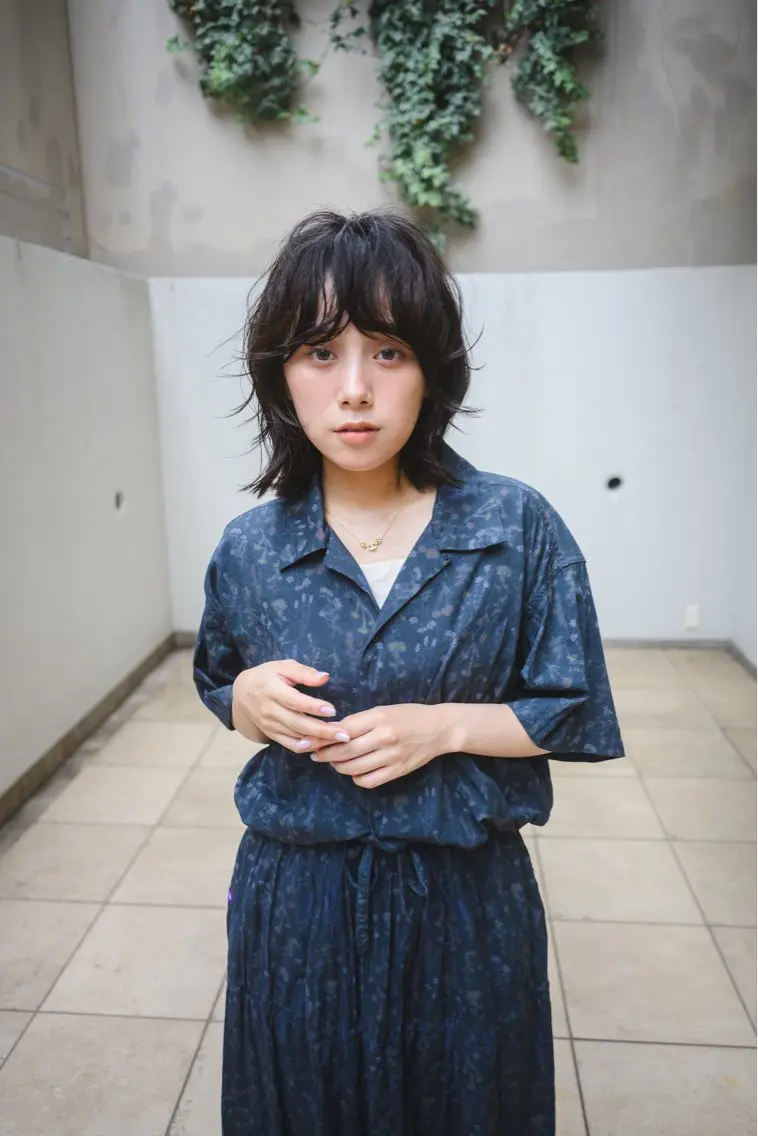 ミディアム パーマ ミディアムパーマ 煙山 恭介のヘアスタイル