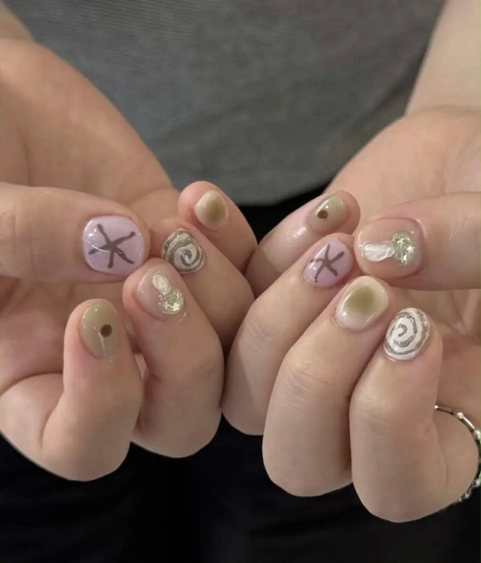 ネイル アートネイル フラワーネイル フレンチネイル ジェルネイル グラデーション Ryu Nail NekoChanのネイルデザイン
