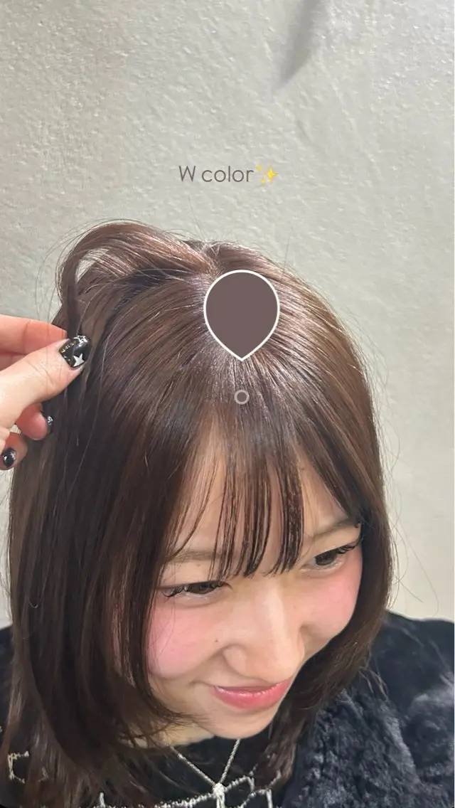 カラー 透明感カラー ヘアカラー MIYUU心優/ カットモデル様募集中のヘアスタイル