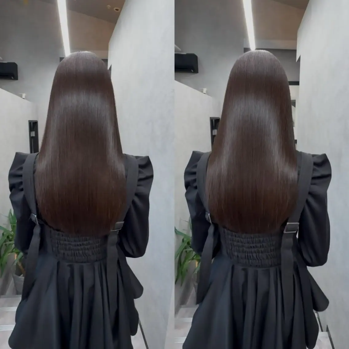 ロング 縮毛矯正 トリートメント 酸性ストレート 髪質改善大槻勇樹のヘアスタイル