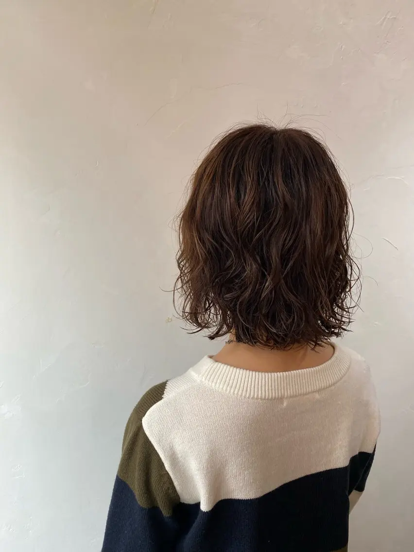 ミディアム パーマ ミディアムパーマ カット パーマ トリートメント ヘアーサロン アルカンシエルのヘアスタイル