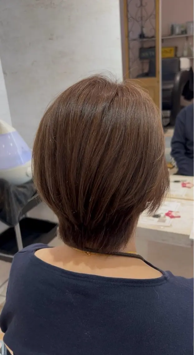 ショート ハイライト カット ヘアカラー 田中 千尋のヘアスタイル