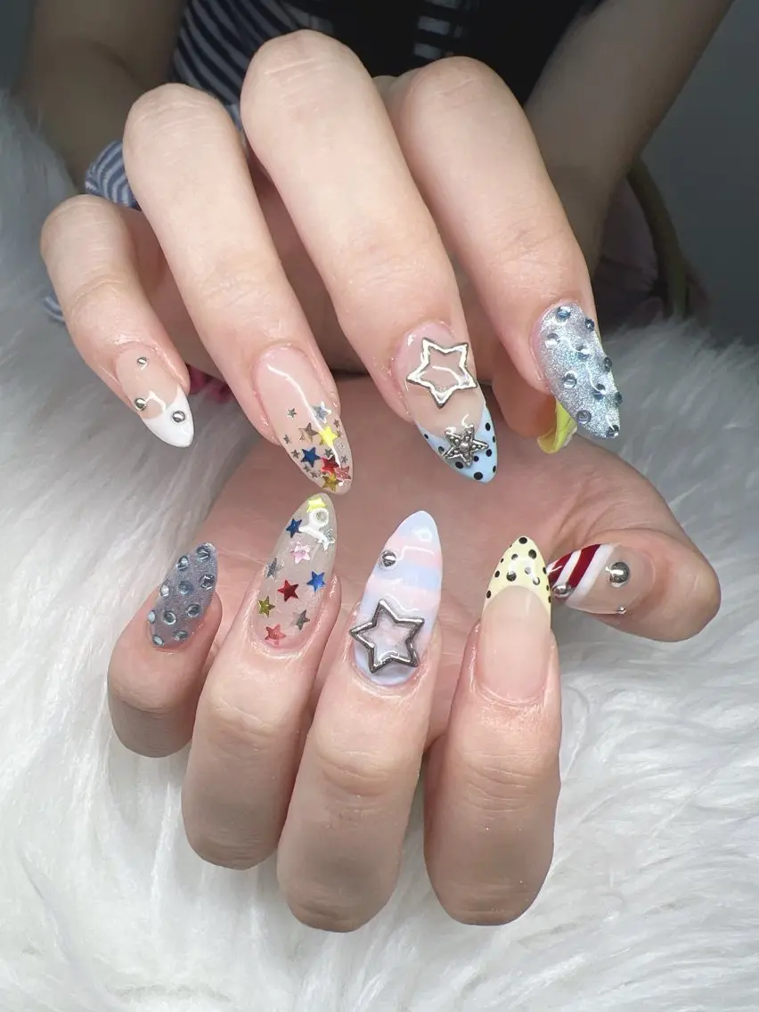 ネイル ハンドネイル Lee Nails チップ長さだし専門店のネイルデザイン