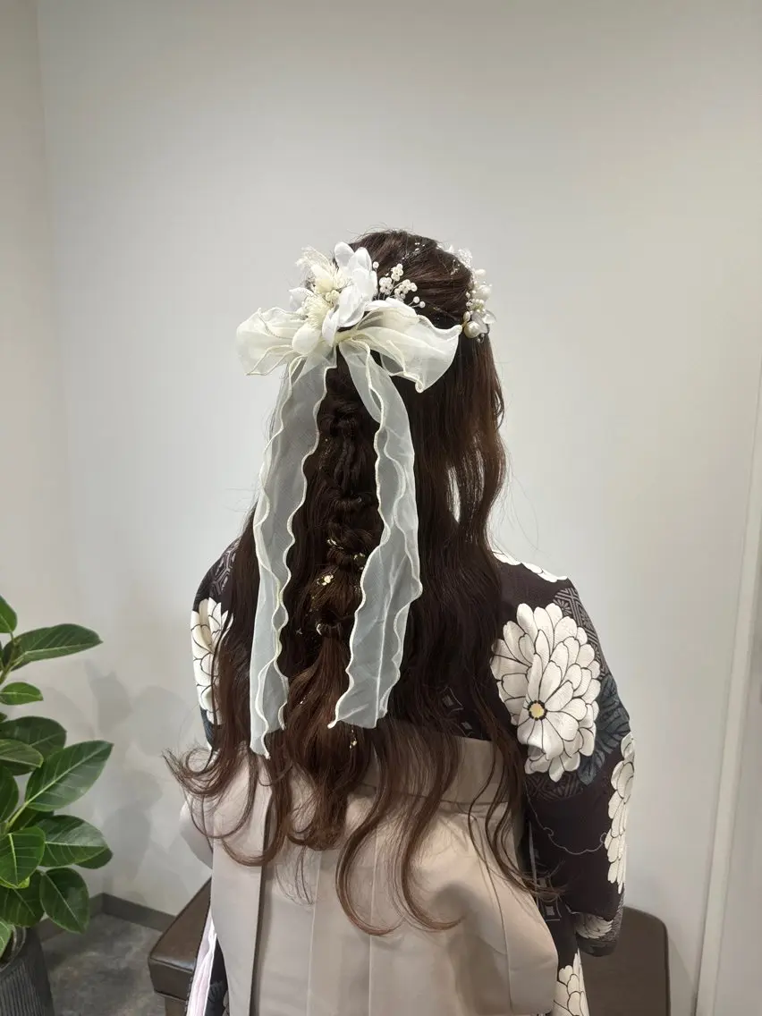ロング ヘアアレンジ 着付け 艶カラー/ヘアセット 着付け　ふうか　渋谷のヘアスタイル