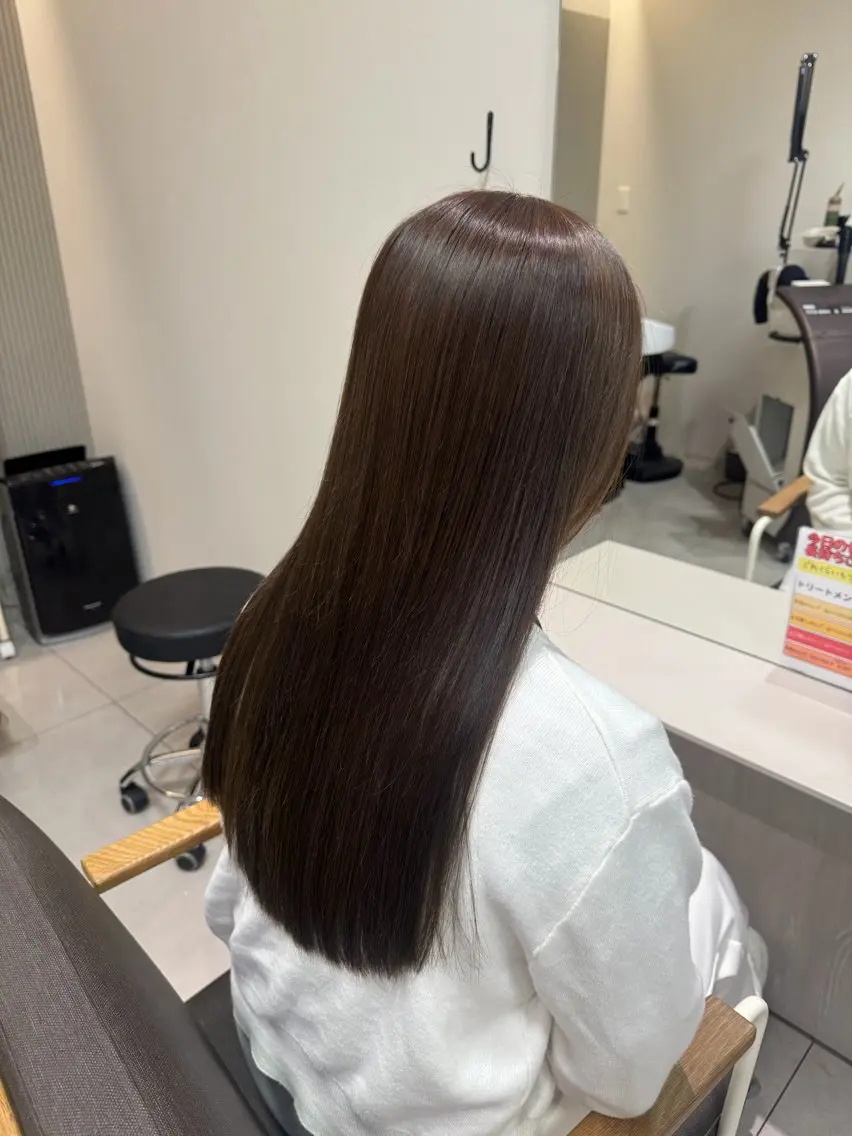 ロング カラー ヘアカラー トリートメント ヘアカラー推💫永尾 胡桃のヘアスタイル