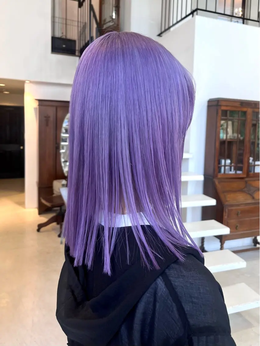ミディアム カラー ラベンダーカラー カット ヘアカラー トリートメント 【中村公園】小山 蒼生のヘアスタイル