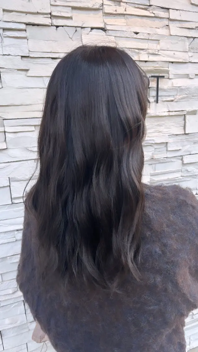 ロング カラー ブラウンカラー オリーブブラウン 🟦メンズ特化🟦 たかしま　あさひのヘアスタイル