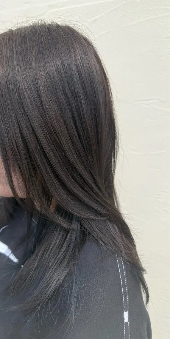 カラー 透明感カラー 渡邊 さくらのヘアスタイル