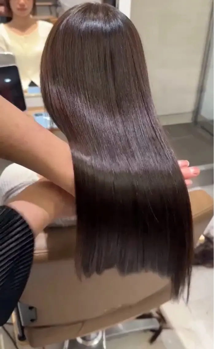 ロング 縮毛矯正 ストレート特化小野 凛太郎のヘアスタイル