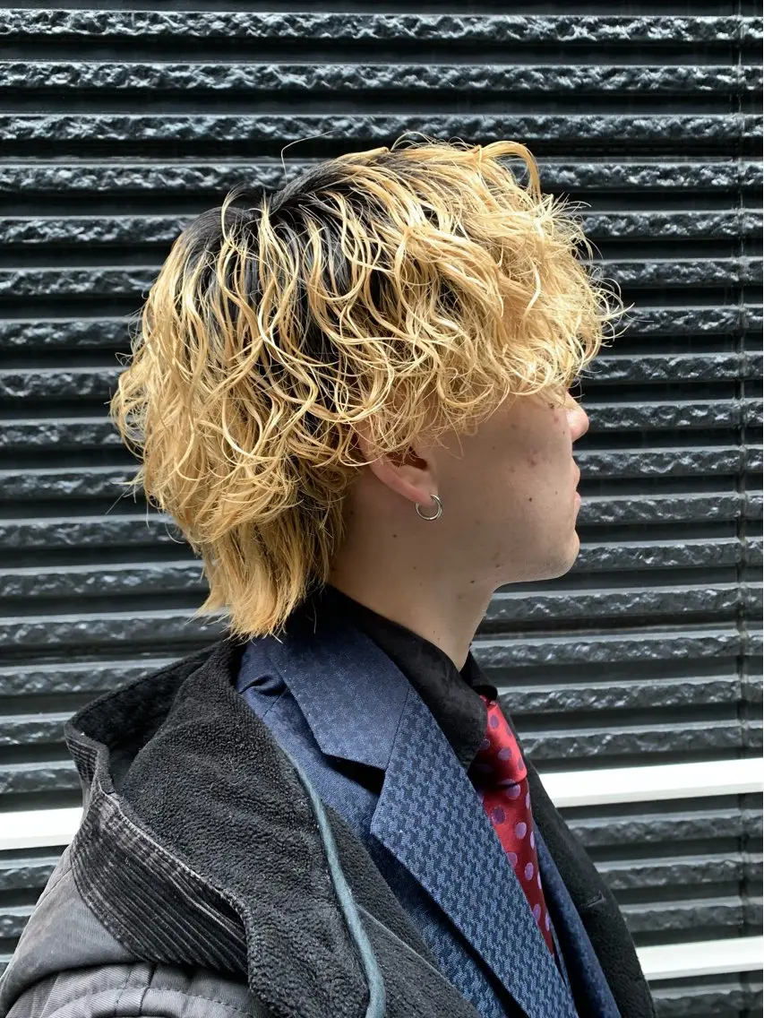 パーマ メンズ カット パーマ 佐藤大翔🌐縮毛矯正 🌐メンズパーマのヘアスタイル
