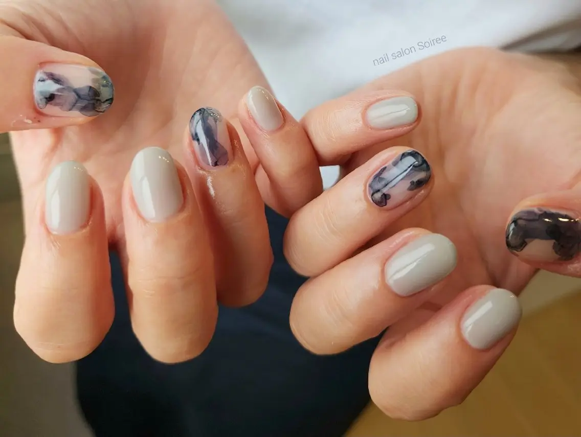 ネイル シンプルネイル nail salon Soireeのネイルデザイン