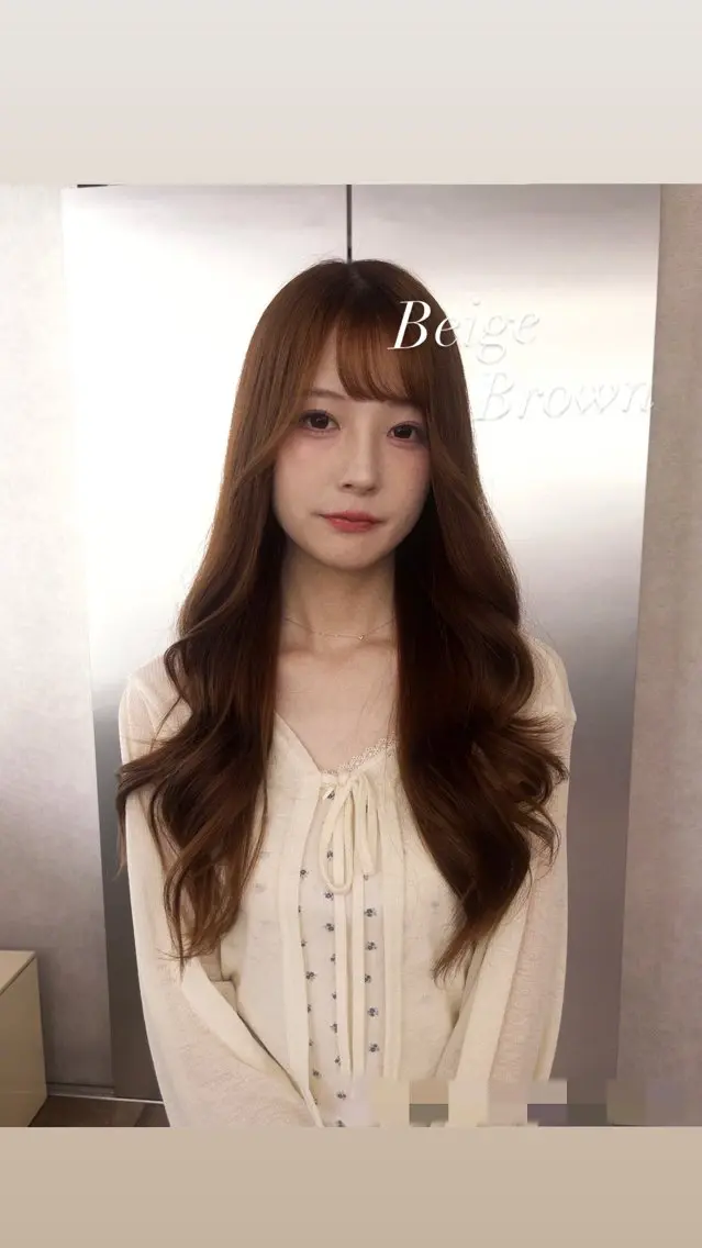 カラー ベージュカラー ブラウンカラー ヘアカラー レイヤー/個性惹き出 すカラー/yuukaのヘアスタイル