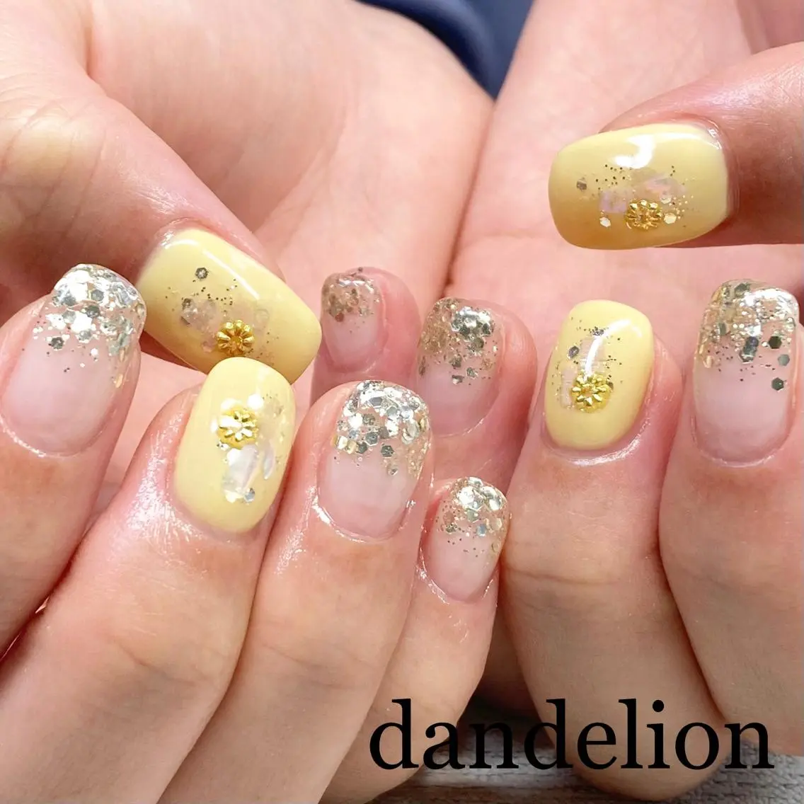 ネイル ハンドネイル ハンドケア dandelion ダンデライオンのネイルデザイン