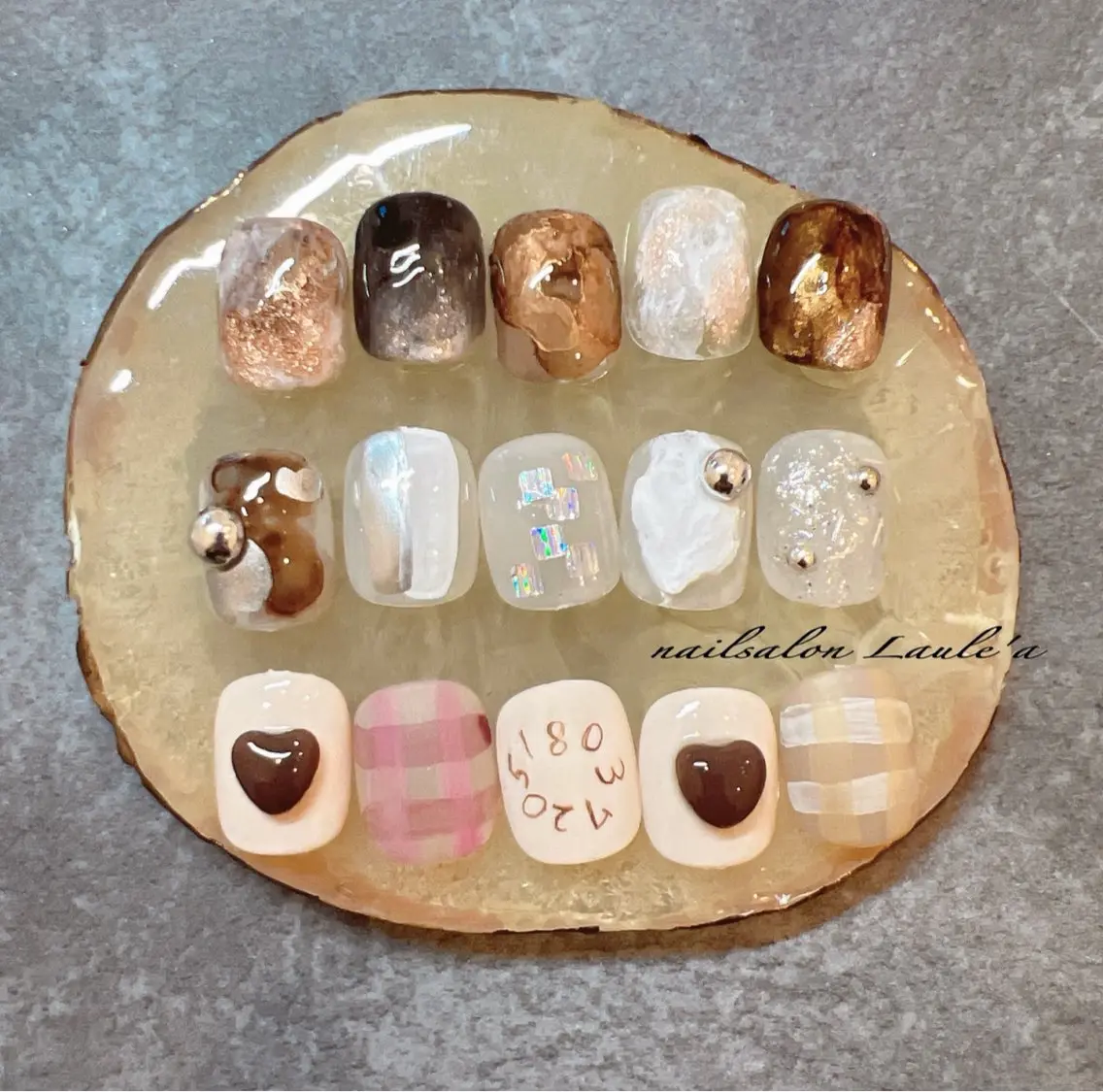 ネイル アートネイル フットネイル nailsalon Laule'aのネイルデザイン