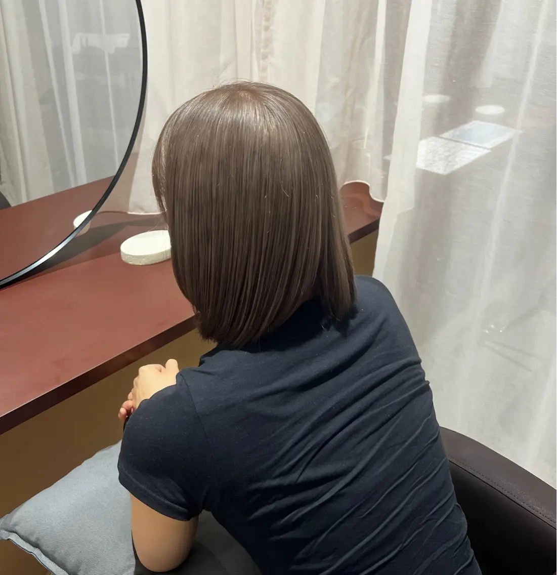 カラー グレージュ ヘアカラー YOKE 桃山台 SAKI♩ ܸのヘアスタイル