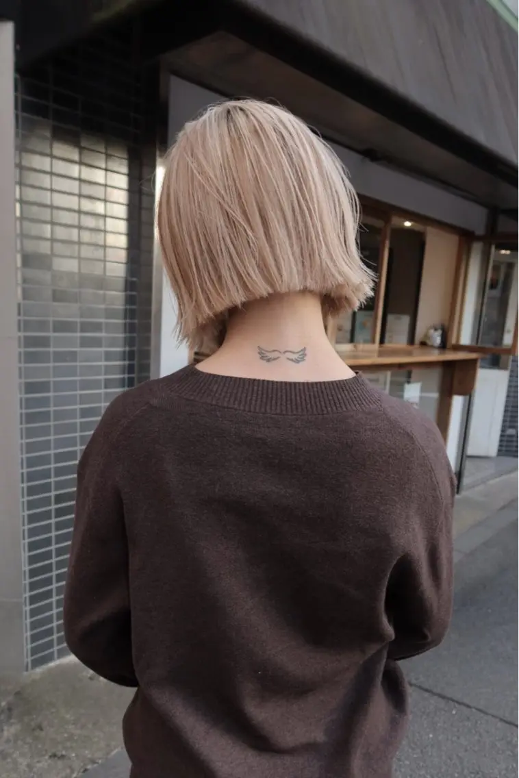 ミディアム ボブ 髪質改善 カット ヘアカラー トリートメント navile原宿 mariのヘアスタイル