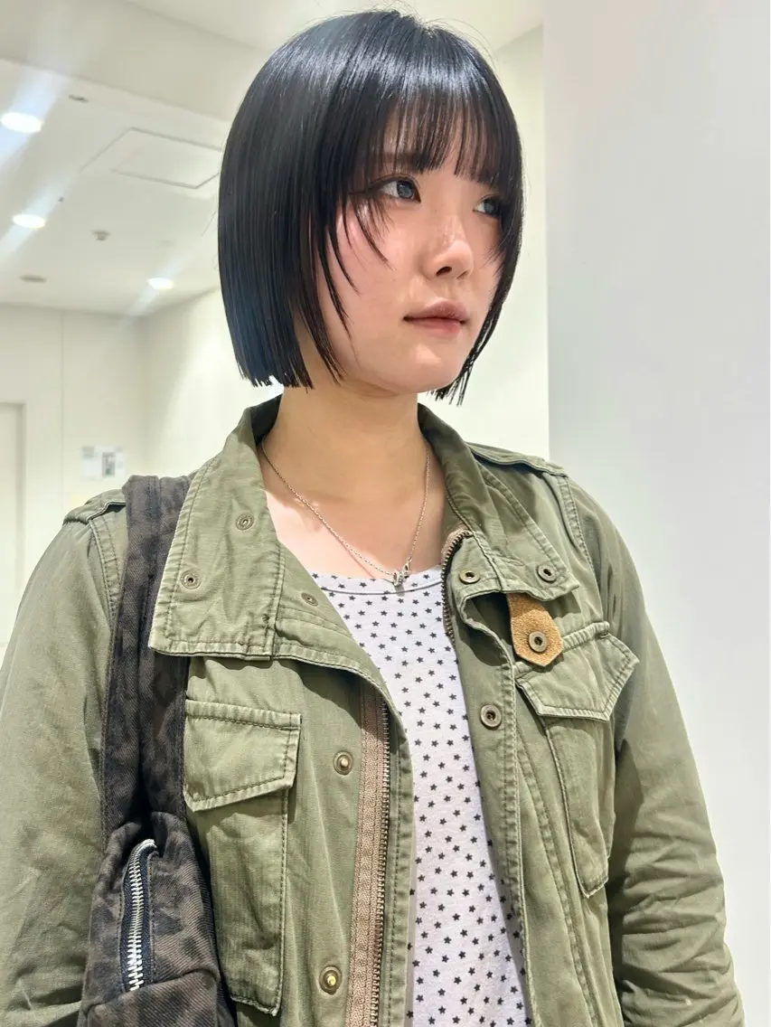 ショート 👔ボブ﹨髪質改善 ストレート🩳ももかのヘアスタイル