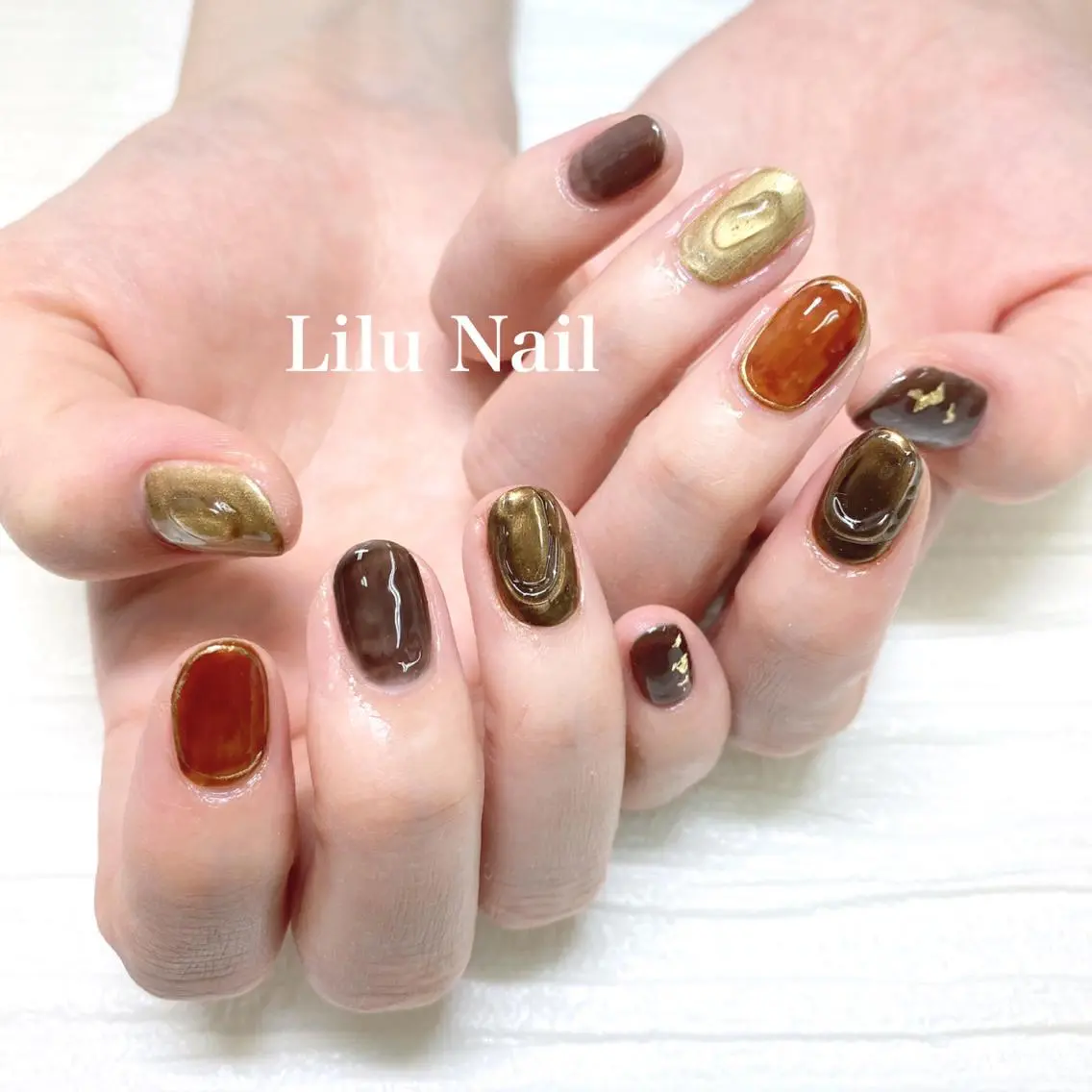 ネイル ニュアンスネイル モチの良さ◉ フィルインネイル♡のネイルデザイン