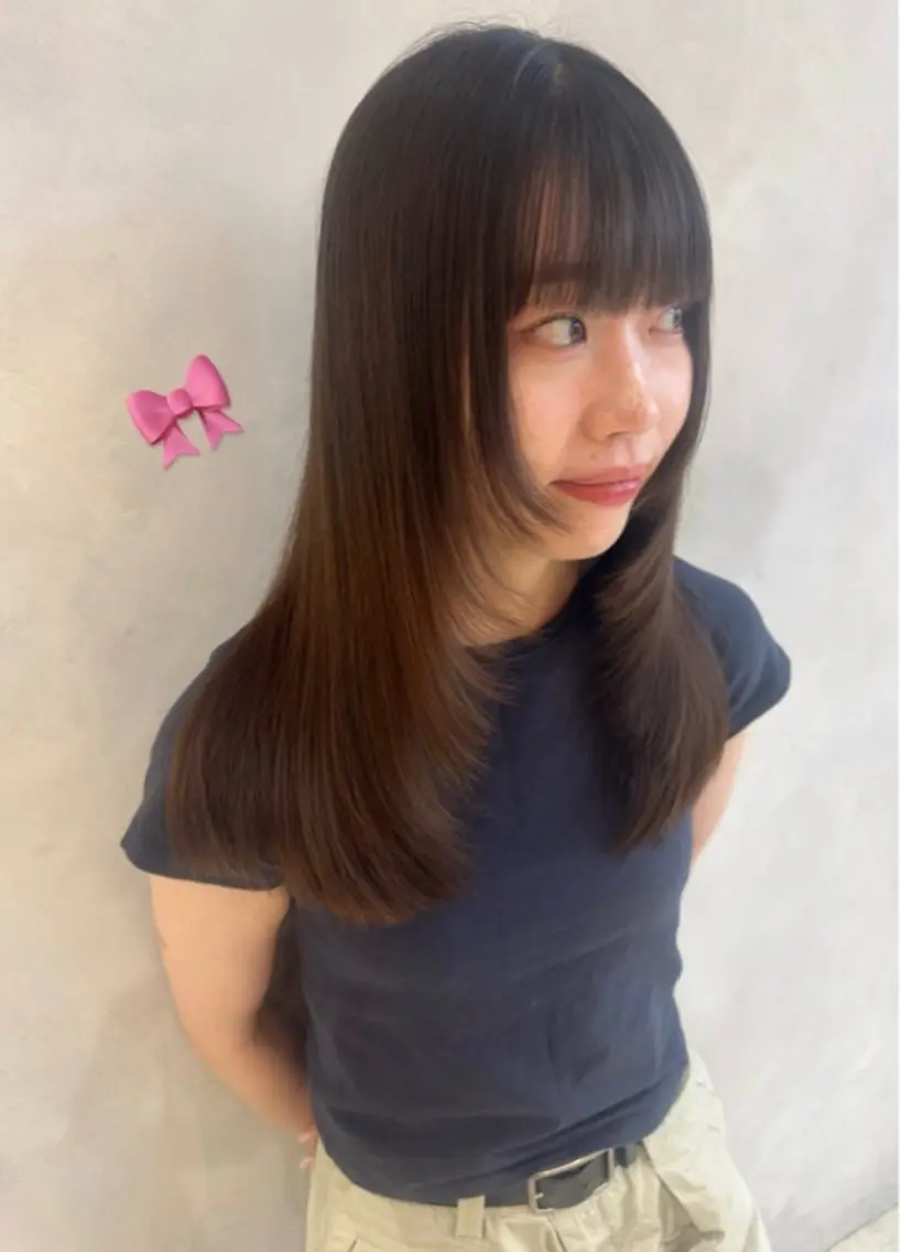🤍フルコースメニュー💕カット+縮毛矯正+カラー+艶トリートメント🤍まとめてやりたい方向け🤍の写真