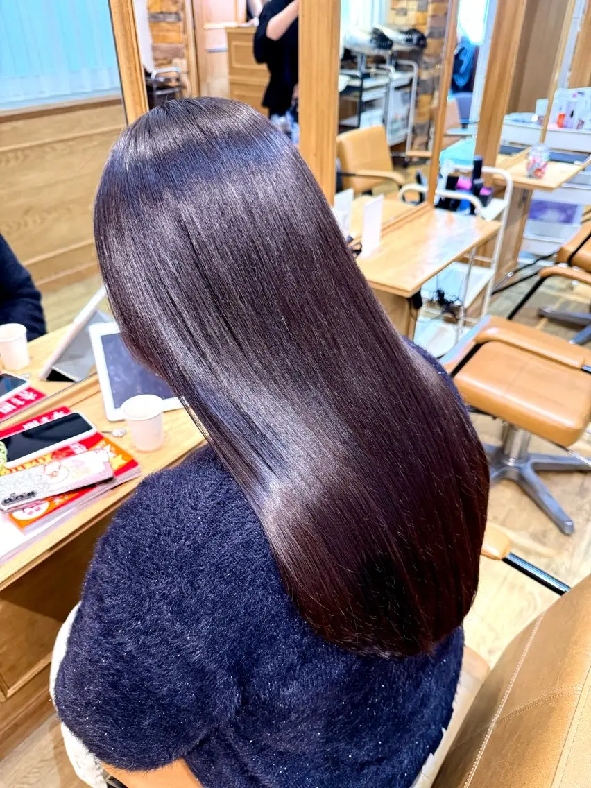 ロング 髪質改善 カット トリートメント 千 田のヘアスタイル