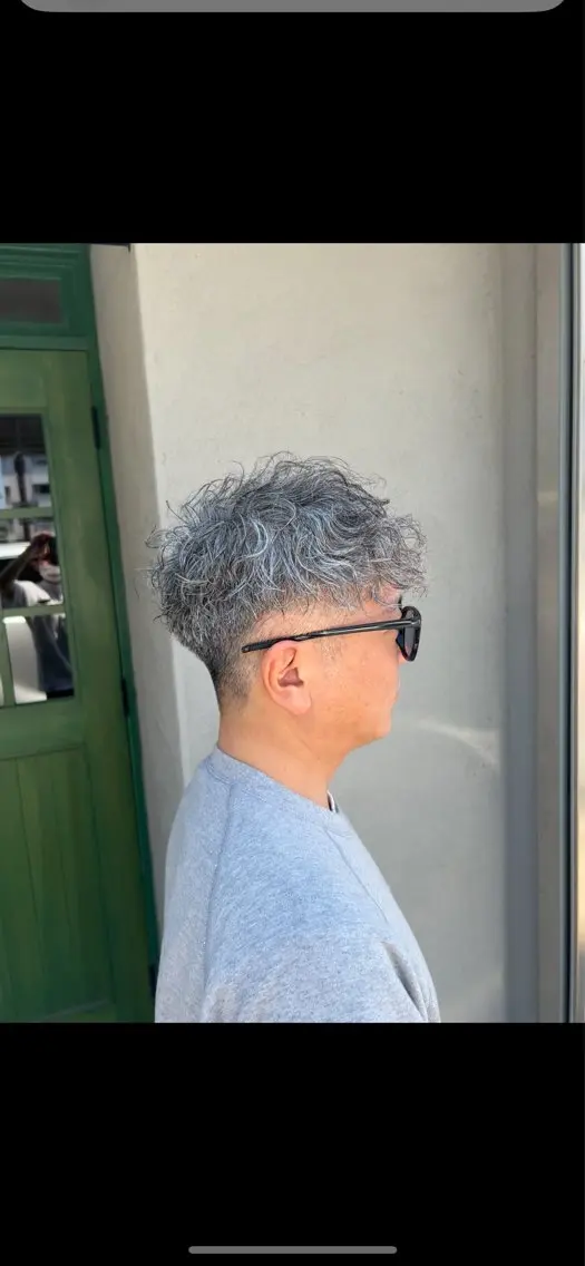 ショート パーマ メンズ メンズパーマ カット パーマ SHION men's permのヘアスタイル