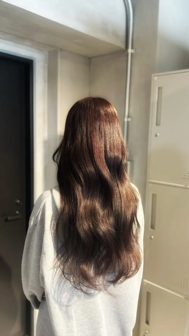 セミロング カラー ヘアカラー ANJU/上品カラー /似合わせカラー💖のヘアスタイル