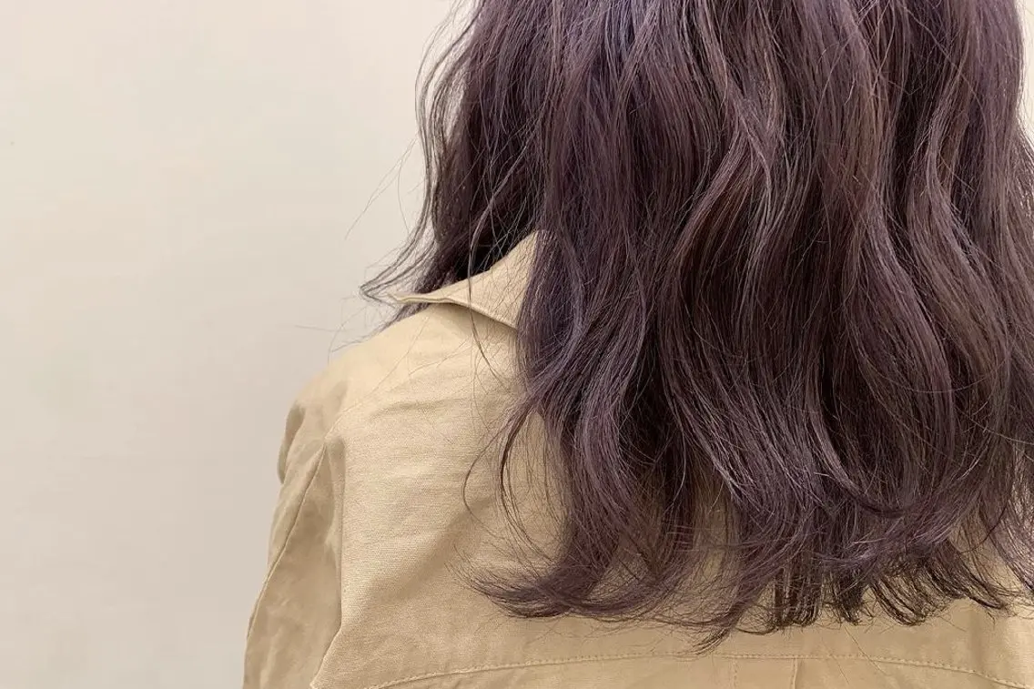 カラー セミロング ブリーチ coin□ yukaのヘアスタイル