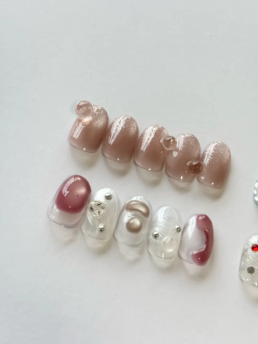 ネイル マグネットネイル ニュアンスネイル シンプルネイル Umi Nail /Akariのネイルデザイン