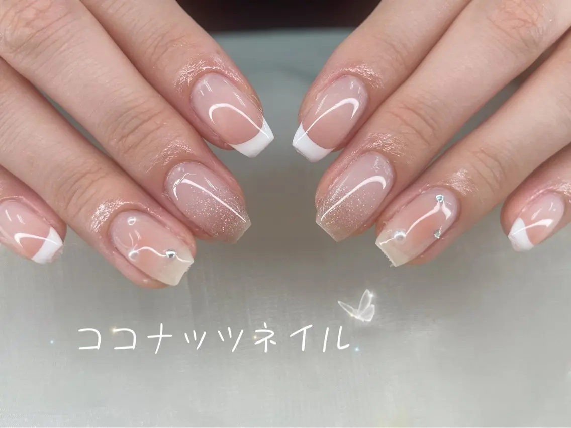 パーマ ニュアンスパーマ ハンドネイル 神田 ココナッツのネイルデザイン