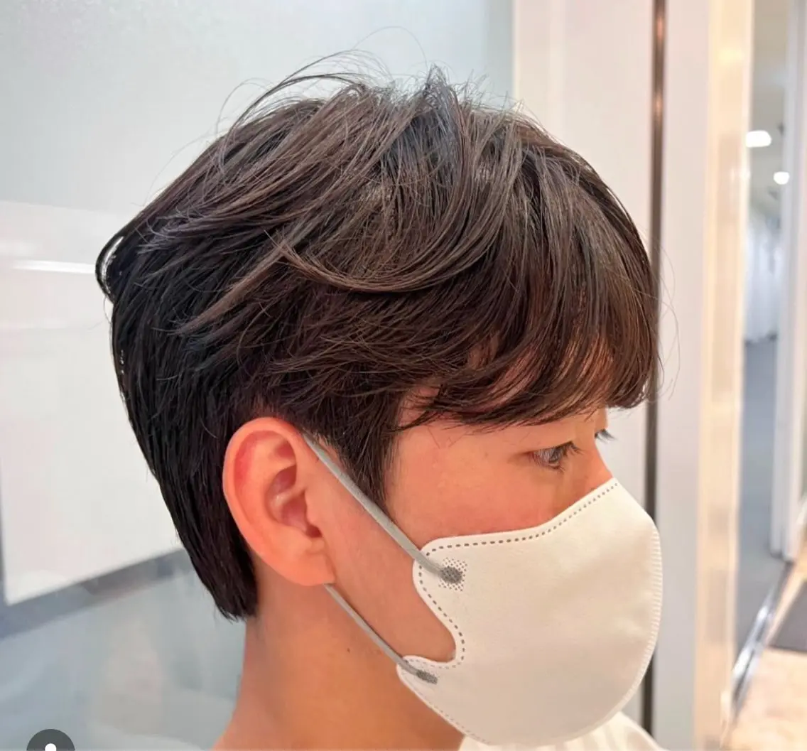 【🚨学生限定🚨】メンズカット+ケアカラー/メンズカット/韓国メンズヘアの写真