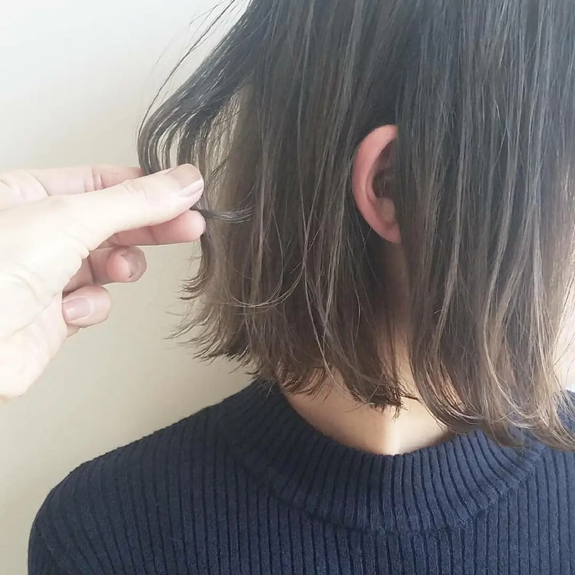 ミディアム カラー ヘアアレンジ パーマ グラデーションカラー ボブ iplus　眉毛と まつげパーマ専門店のマツエク・マツパデザイン