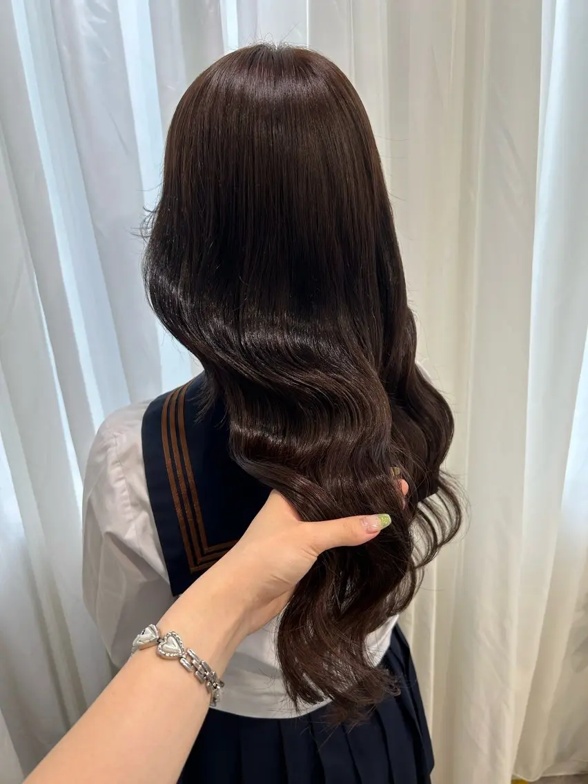ロング カラー エクステ ヘアカラー トリートメント 🤍YUKI 韓国 艶髪 🤍のヘアスタイル