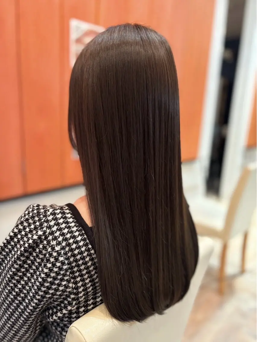 ロング カラー グレージュ cutforyou 真愛のヘアスタイル