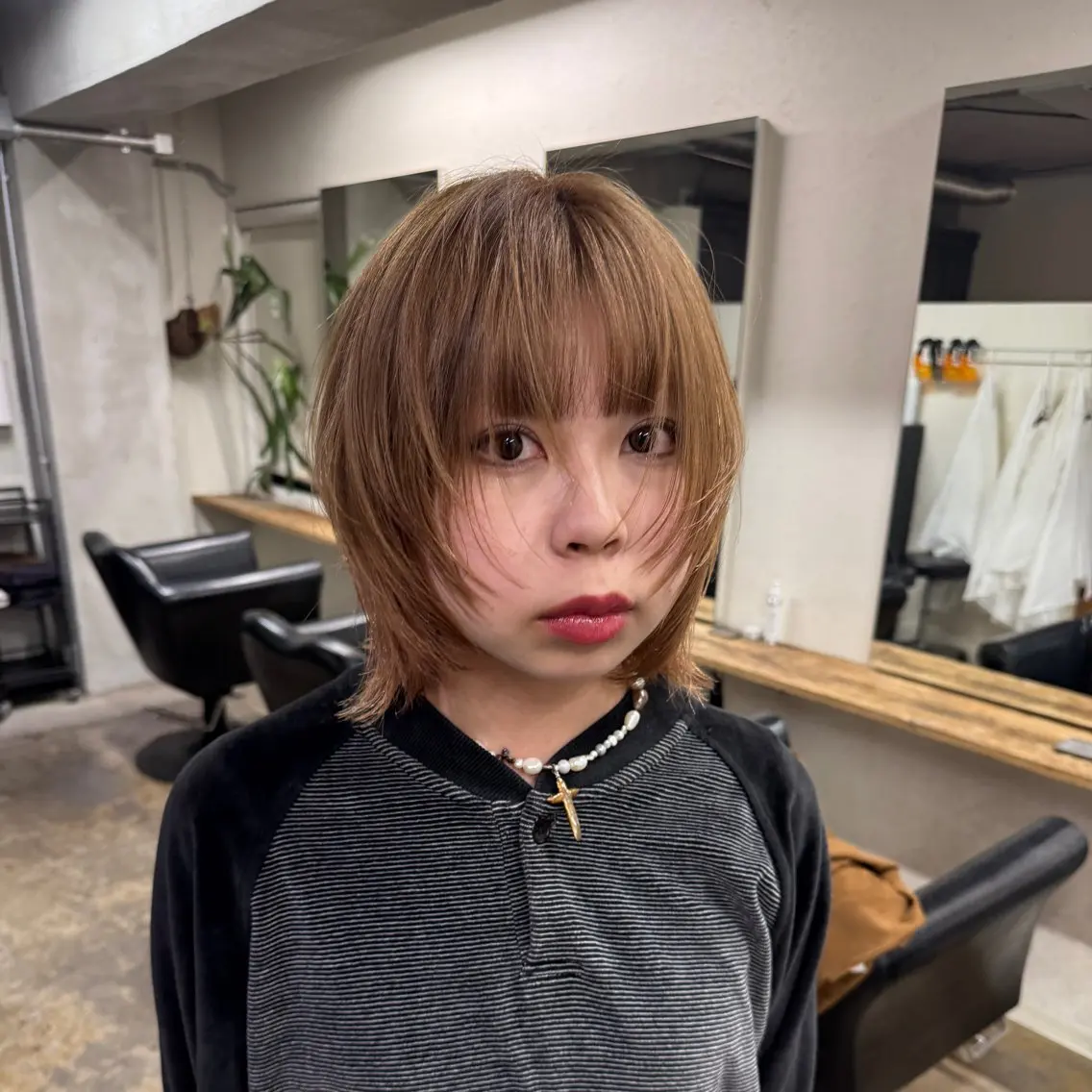 ミディアム カラー カット ヘアカラー トリートメント 高松大輝/メンズ /レイヤーカットのヘアスタイル