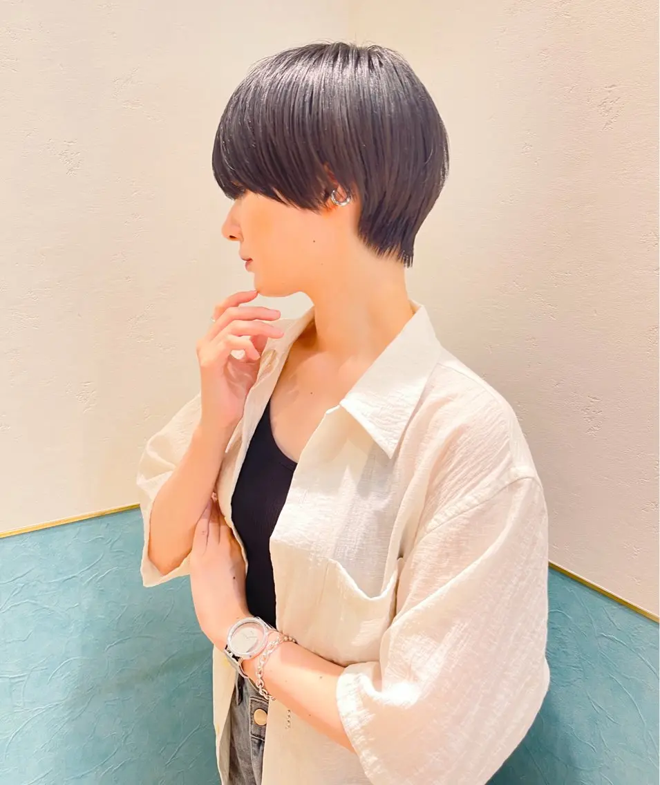 ショート ショートボブ ボブ ショートヘア カット トリートメント ショート/ボブ 艶髪カラーTOSHIのヘアスタイル