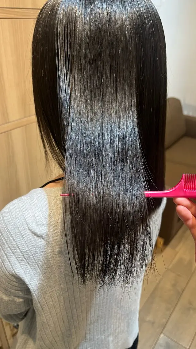 縮毛矯正 くろたき まほのヘアスタイル