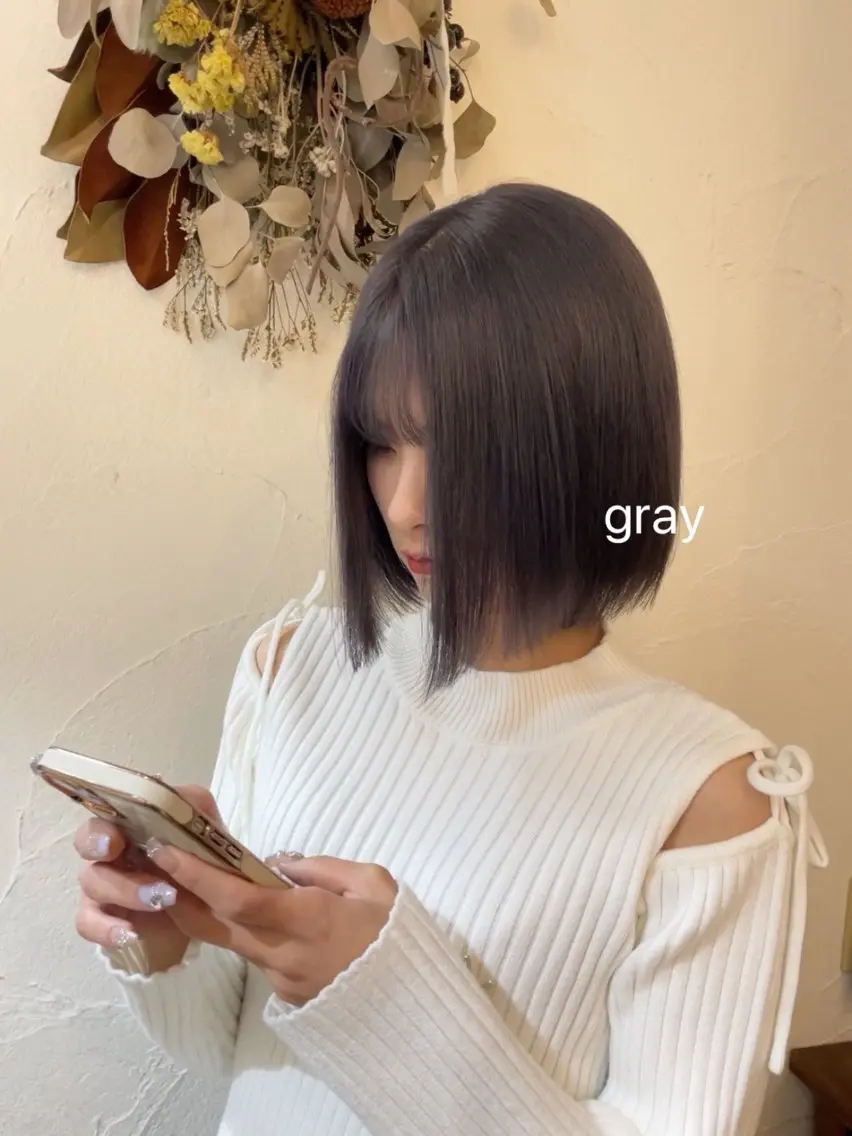 ミディアム カラー ヘアアレンジ ブリーチ 加藤あいり／大人 可愛いモテカラー♡のヘアスタイル