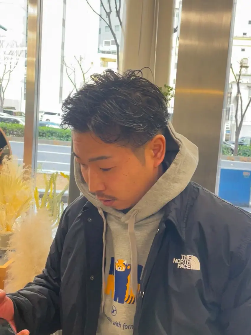 パーマ メンズ メンズパーマ 大人スタイル 太田のヘアスタイル