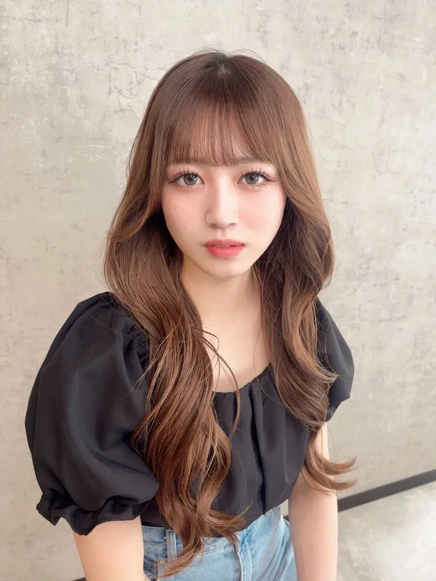 ロング KAEDE🎀 縮毛矯正&パーマ特化のヘアスタイル
