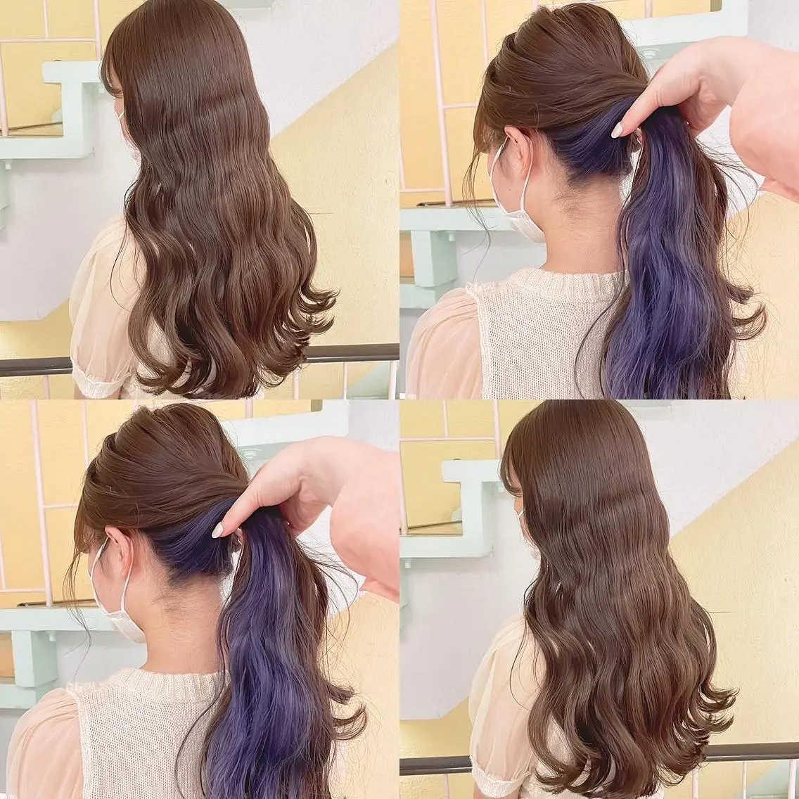 カラー ブリーチ ヘアカラー トリートメント 渋谷:インナーカラー ／🍒エリカ🍒のヘアスタイル