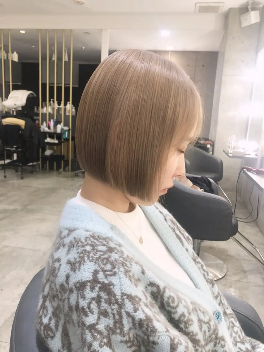 ショート カラー ヘアカラー トリートメント Noe心斎橋 堀田 朋宏のヘアスタイル