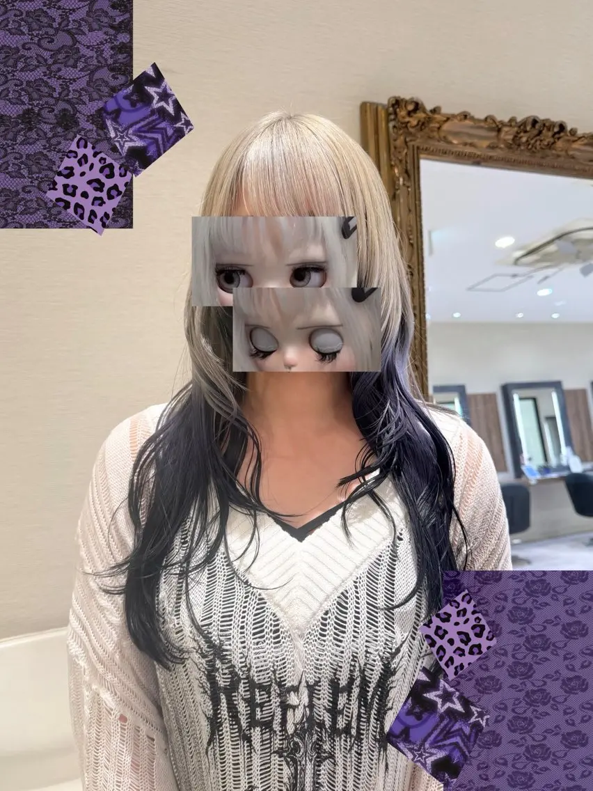 ロング カラー さら艶レイヤーカット 🩶Suzuneのヘアスタイル