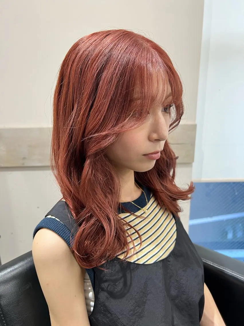 セミロング くびれヘア トリートメント カット ヘアカラー トリートメント 透明感カラー✨艶髪 制作🌱山根あゆみのヘアスタイル