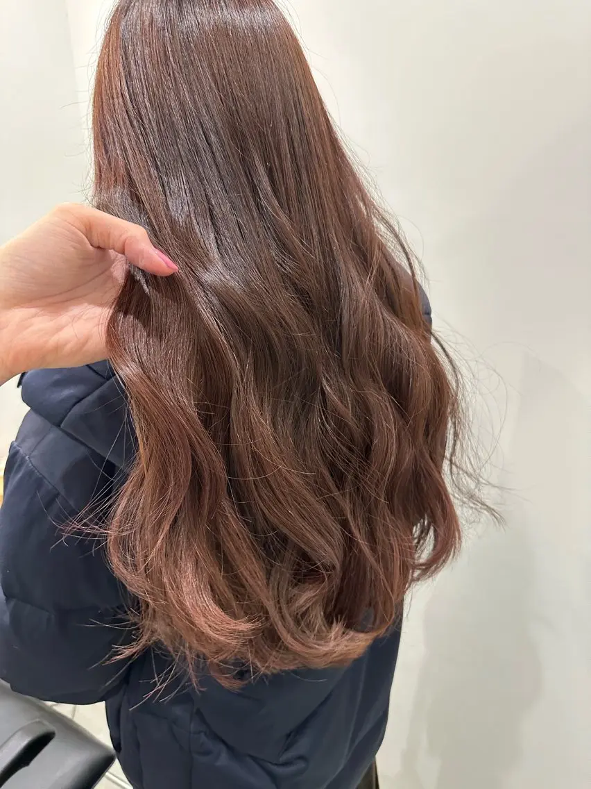 ロング カラー カット ヘアカラー トリートメント レイヤー/ナチュラル 💐nao.のヘアスタイル