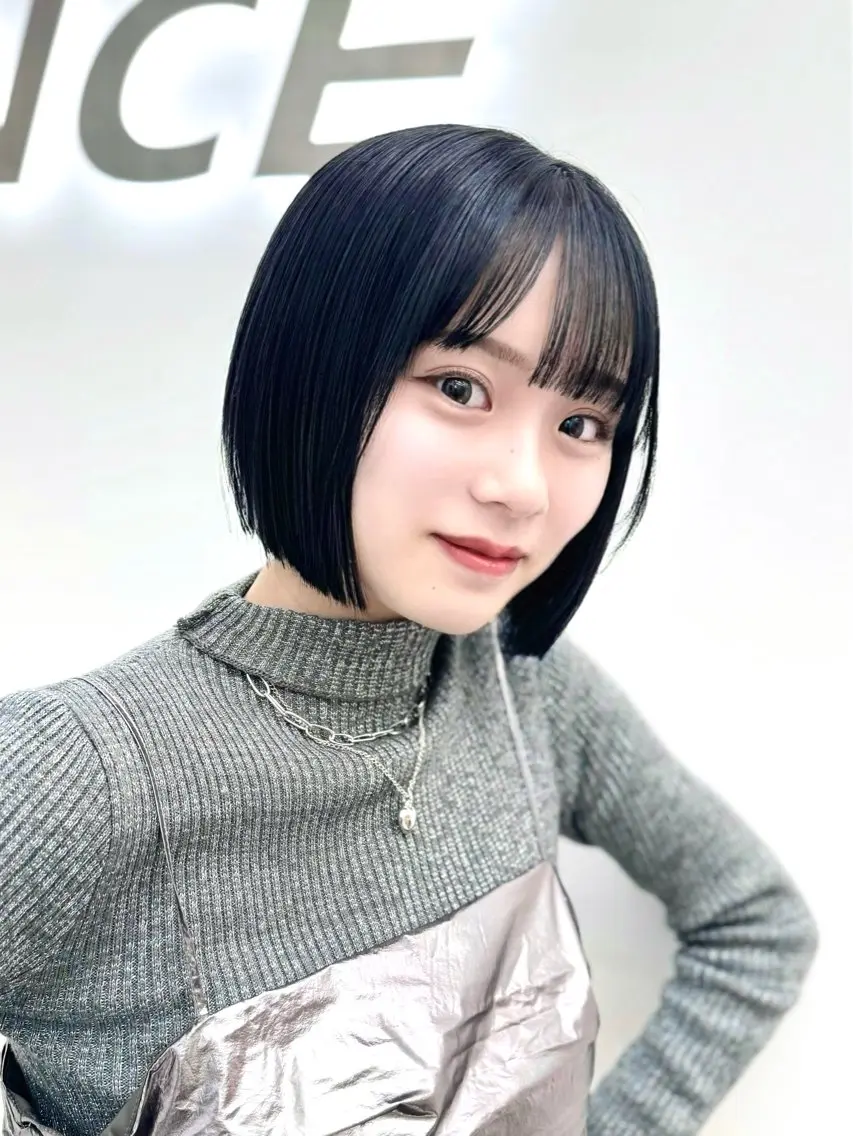 ショート カラー ヘアアレンジ カット ヘアカラー 縮毛矯正 トリートメント ヘッドスパ ヘアセット 縮毛矯正🤍 盛れるボブ/ひかりのヘアスタイル