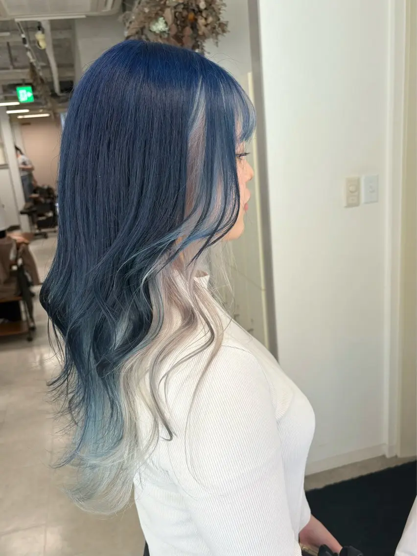ロング カット ヘアカラー トリートメント Chainon 山中 拓也のヘアスタイル
